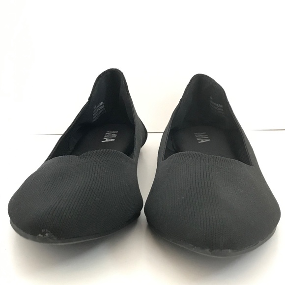 MIA Kerrie Point Toe Knit Flats Black Women’s Size 11 - Picture 11 of 16